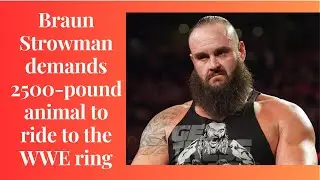 Braun Strowman demands 2500 pound animal to ride to the WWE ring | Stroman to return in beast style
