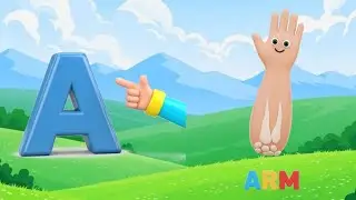 A to Z Body Parts for Kids | Learn Human Body Parts with Fun Rhymes | ABC Learning