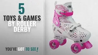 Top 10 Roller Derby Toys & Games [2018]: Roller Derby Girl's Trac Star Adjustable Roller Skate,