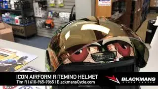 Icon Airform RiteMind Helmet and Matching Gloves Overview | 610-965-9865