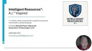 Intelligent Resources, A.I. Inspired, Seeking Investments