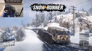 ZiKZ 605R Repair Mission (feat. Tuz 420 Tatarin JBE) - SnowRunner | Logitech G29 gameplay