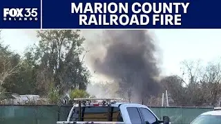Dunnellon Fire update: Railroad ties burn in Marion County