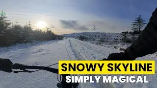 Snowy Skyline | A Magical Winter Ride in Afan Forest