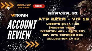 Server 31 - ATP 322m - VIP 15 - LIBERT&Eacute; 5444 - MODERN TECH INFANTRY 46% - ARTY 28%