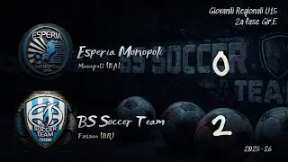 Esperia Monopoli - BS Soccer Team FASANO -  Giovanili Regionali PUGLIA U15- 2a fase Gir.E