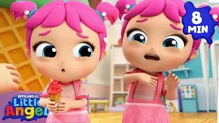 Dreamy Ice Cream Factory | Songs for Kids! | Little Angel | Moonbug Kids - Girl Power! 🌸🌺🌸