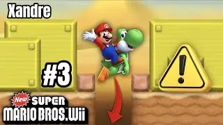 CAER DOS VECES EN EL MISMO SITIO... ES POSIBLE || New Super Mario Bros Wii #3 [Xandre]