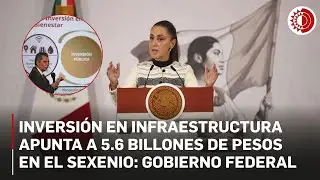 Gobierno federal lanza plan para inyectar 722 mil mdp adicionales en infraestructura en 2026