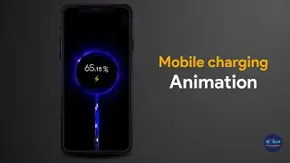 Mobile Charging Animation using After Effects by cycle animation