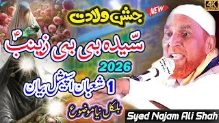 Najam Shah Bayan 2026 || Bibi Zainab Ki Wiladat || Najam Ali Shah || Wali e Konian #najamshah
