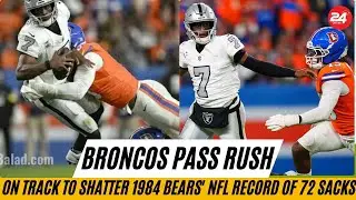 Historical Pace: Broncos Pass Rush on Track to Shatter 1984 Bears' NFL Record of 72 Sacks