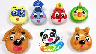 Baby Bus |  Learn to Take Care of Babies  | Clay Cracking   베이비버스  아기돌보기   점토부수기  ASMR