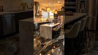 Ремонт старой кухни | Мраморный эпоксидный пол и полная перепланировка.