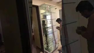 full glass showcase #shorts #shortsvideo #design #woodworking #glass #glassdesign #showcase