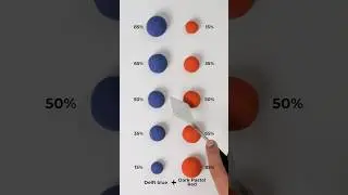 What happens when you mix blue and red kinetic sand in different ratios?
