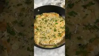 Полезная курица в сливочном соусе с чесноком