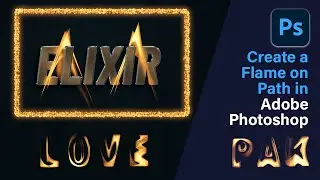 Fire effect tutorial in Adobe Photoshop with using of Pen Tool