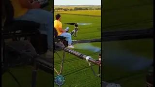&ldquo;This is not CGI. A man flying a homemade giant drone 😳&rdquo;