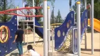 奥町公園 「野球少年(からくり時計のある遊具)」【廃止】(跡地散策)