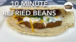 10 Minute Refried Beans | Quick Easy Refried Beans | #shorts