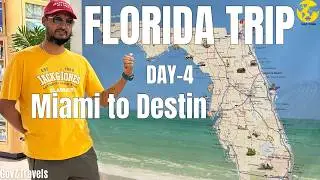 Miami to Destin | Our Unforgettable Florida Trip Day 3 | Florida | 4k | Destin | Miami | Road trip