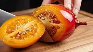 Mixed Fruit Crystal Cutting 🍎🍋🍅 | Ultra Smooth ASMR AI Video