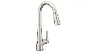 Moen 7864EWSRS Sleek One Handle High Arc Pulldown Kitchen Faucet Featuring Reflex