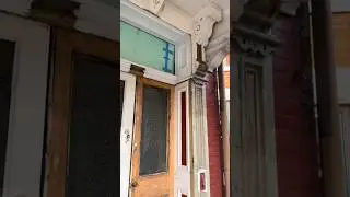 Stripping Old Paint from the Front Doorway