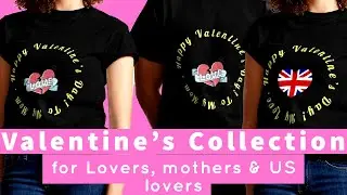 Beautiful Valentine's T-shirts for girls, boys, moms, men & Women 2022 #Valentines #Shorts