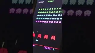Space Invaders Part II (Taito) - Arcade Gameplay on a Cabinet #Shorts