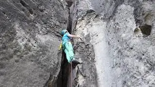 Klettern an der Porzellankante im Schusterweg am Falkenstein