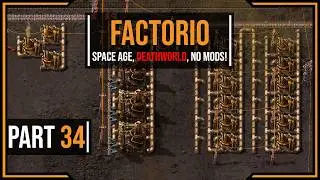 Factorio Space Age - Episode 34 - Vulcanus oil and circuits! (Deathworld, no mods)