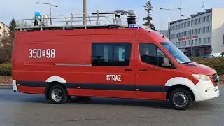 Alarmowo 350[E]98 SLDł z KMPSP Skierniewice i 369[E]12 GLM z OSP Mokra Prawa