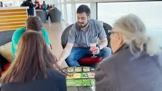 Tabletop games on the Quantum of the Seas with my family