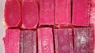 ASMR cutting dry soap/oddly carving soap/satisfying relaxing crunchy sounds/Crushing soap ASMR #4532