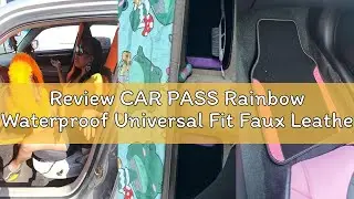 Review CAR PASS Rainbow Waterproof Universal Fit Faux Leather Car Carpet- Anti-Slip Nibbed Backing F