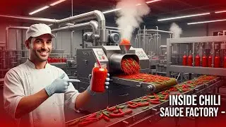 How Hot Chili Sauce Is Made Today 🌶️ | Inside a Modern Chili Processing Plant