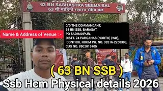 90% Candidates fail 😭 | 63 Bn Barasat ssb physical review | Ssb Hcm Physical details | Physical 