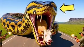 HEROES FACE A GIANT SNAKE TO SAVE A DESPERATE MOTHER COW