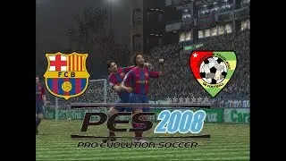 PES 2008 PS2 - World Tour - Mission 4 - Barcelona vs Togo - Last 15 minutes