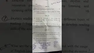 IGU B ed Pedagogy of English, Indira gandhi university meerpur pedagogy of english B ed 1st paper
