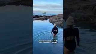 Incredible Rock Pool in Portreath, Cornwall! 🧜&zwj;♀️ #cornwall #uk #shorts #travelshorts #wildswim