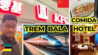 CHINA: VIAJEI PRIMEIRA VEZ DE TREM BALA DE SHENZHEN PARA GUANGZHOU 🇨🇳 🇲🇿