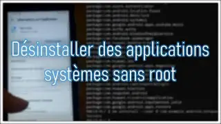 Désinstaller des applications 