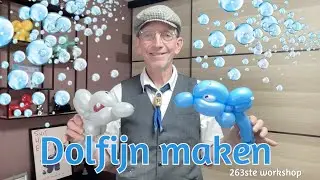 Dolfijn / Ballonnen workshop - De Haagse ballonnenboer (263ste) Easy Balloon Animal figures
