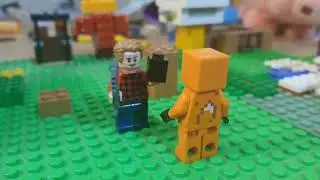 Steve and indigo's life in Lego Minecraft