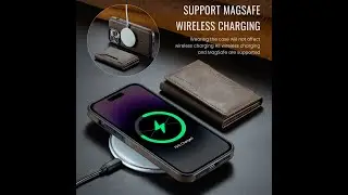 Dgmingcase.com MAGKING iPhone 14 Pro Max Wallet Magnetic Case with RFID Blocking & Wireless Charging