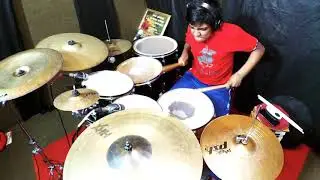 Sajan 11 years old kid - fast drum fills -drumsolo
