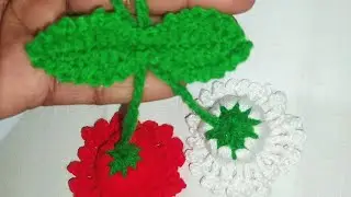 Beautiful crochet flower keychain 🌸🌸🌸🌸🌸